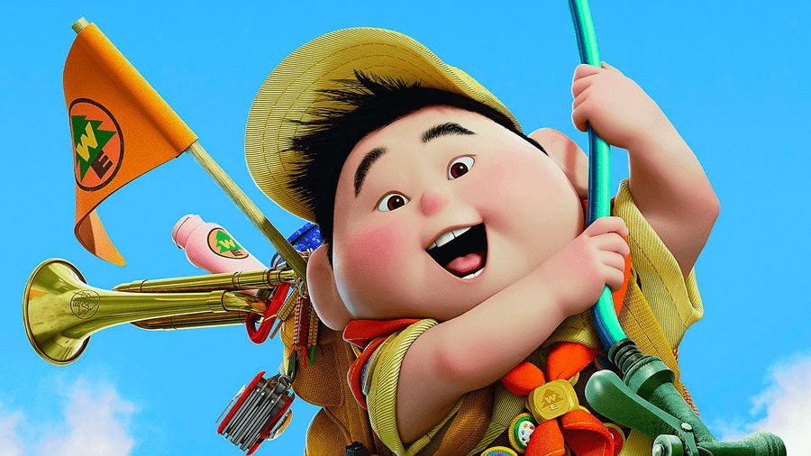 image showing a boy scout from movie up